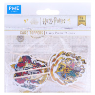 Harry Potter Cake Topper Hogwarts Wappen 6 Stk.