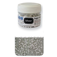 PME Silver Sugar Pearls 2,3mm 25g