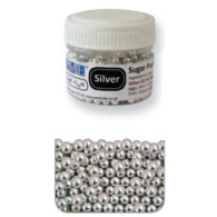 PME Silver Sugar Pearls 6mm 25g